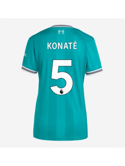 Ženski Nogometna dresi replika Liverpool Ibrahima Konate #5 Tretji 2025-26 Kratek rokav Ženski Nogometna dresi replika Liverpool Ibrahima Konate #5 Tretji 2025-26 Kratek rokav